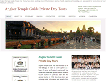 Tablet Screenshot of angkortempleguide.com